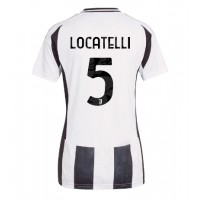 Maglia Calcio Juventus Manuel Locatelli #5 Prima Divisa Donna 2024-25 Manica Corta